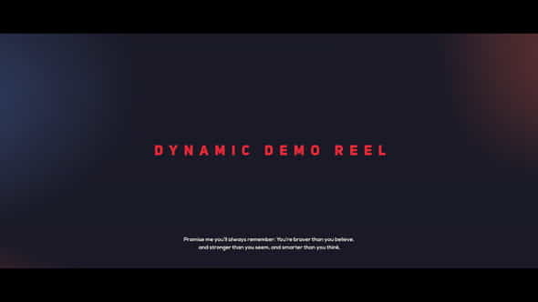 Dynamic Demo Reel - VideoHive 21661659