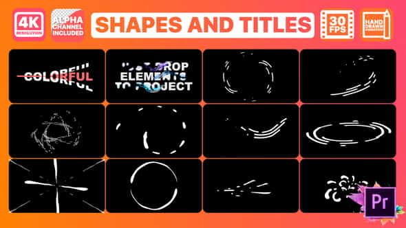 Shapes And Titles | Premiere - VideoHive 26091230