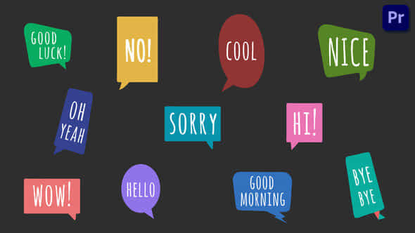 Colorful Speech Bubbles - VideoHive 37717384