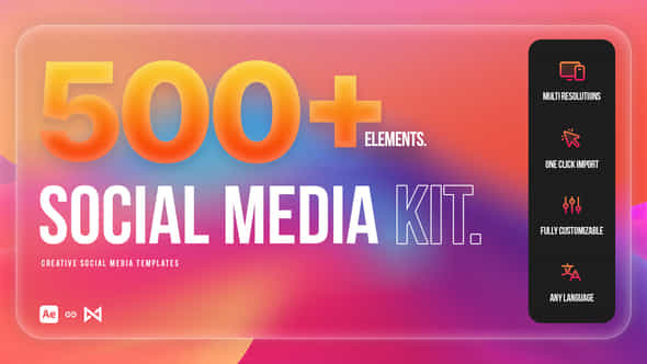 Social Media Kit After Effects - VideoHive 54759855