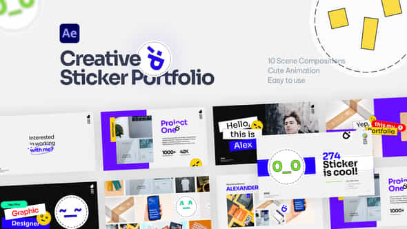 Unique Creative Sticker - VideoHive 39175773