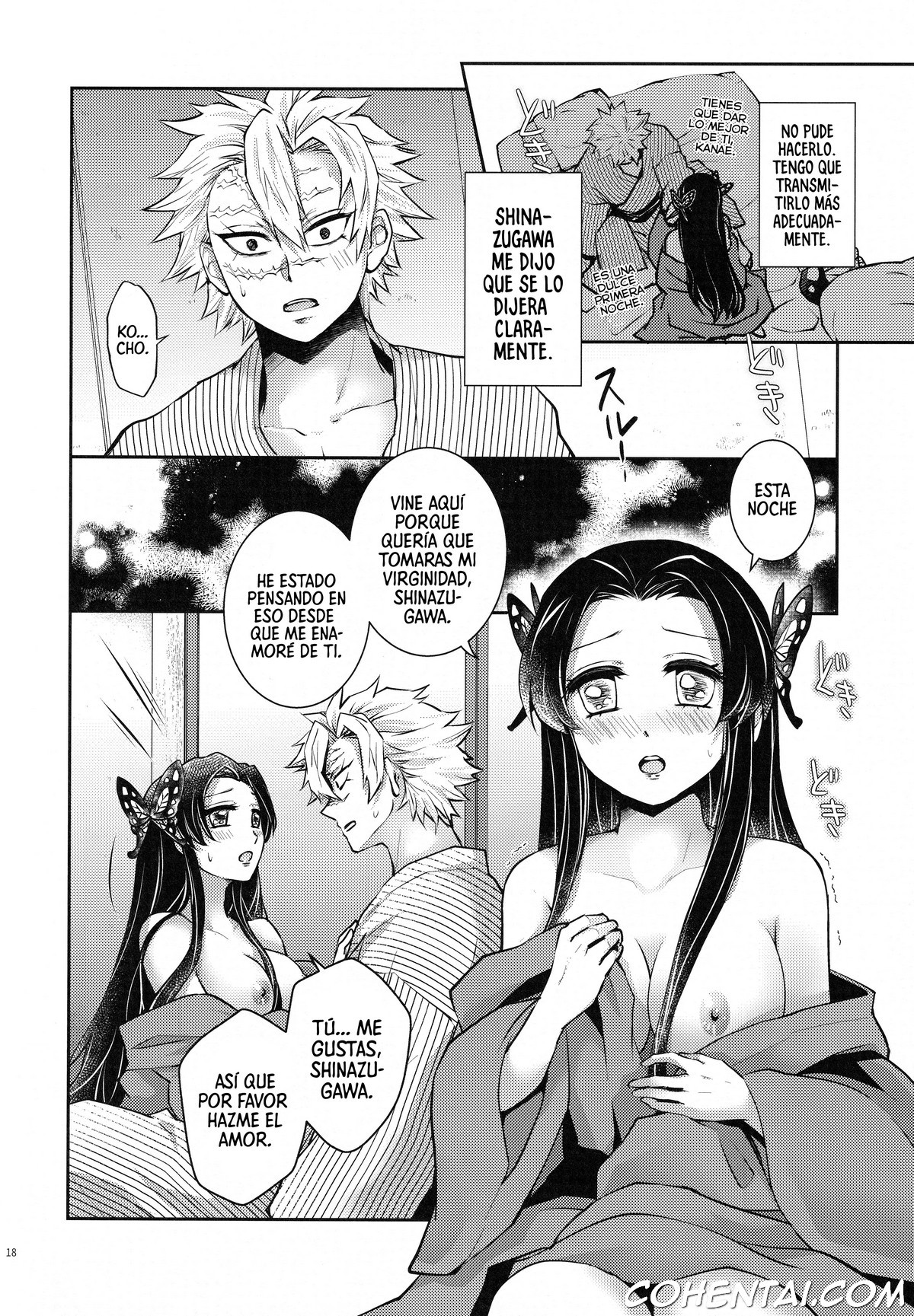 Shoujo o Moratte Hoshii Hana. Koinaka ni Natta Oboe ga Nai Kaze (Kimetsu no Yaiba) xxx comics manga porno doujin hentai español sexo 