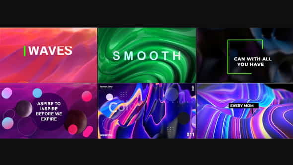 Waves Abstract Titles - VideoHive 28404843