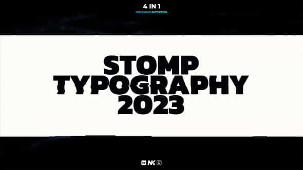 2023 Stomp Typography - VideoHive 42975809