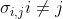 sigma_{i,j}i neq j