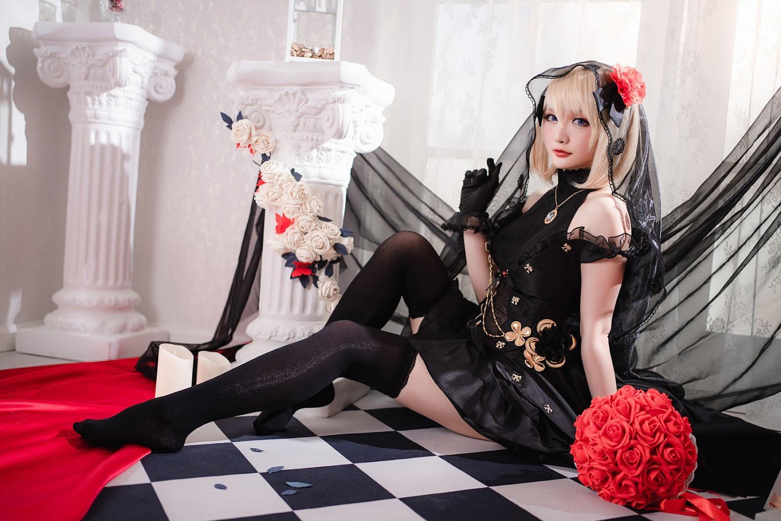 Cosplay 星之迟迟Hoshilily Z23婚纱(11)