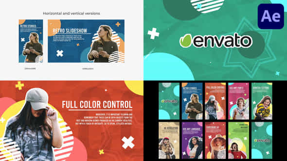 Retro Slides And - VideoHive 43125710