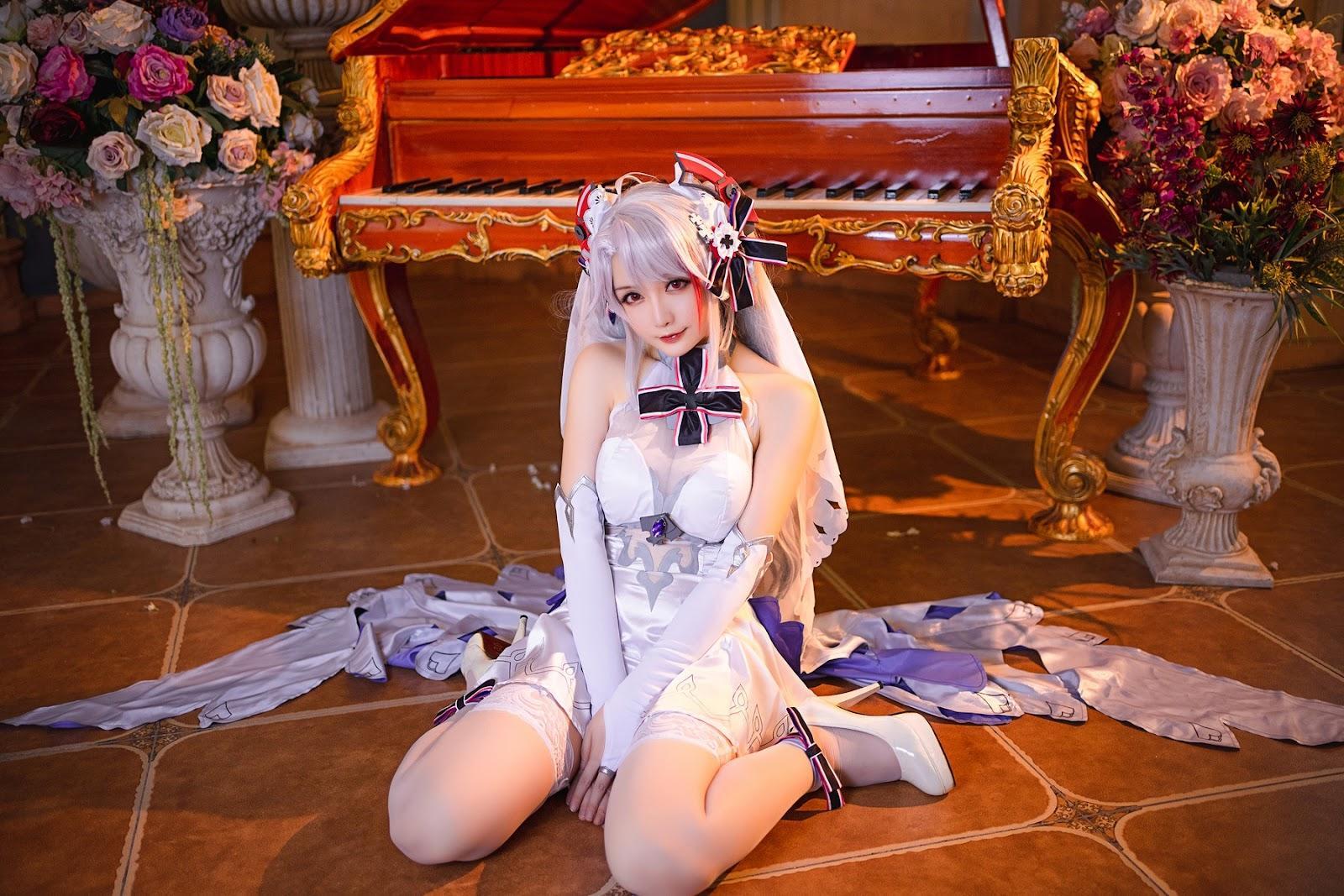 Cosplay 星之迟迟Hoshilily 秘密花园 欧根婚纱(4)