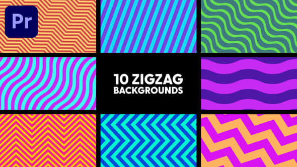Zigzag Backgrounds - VideoHive 44752495