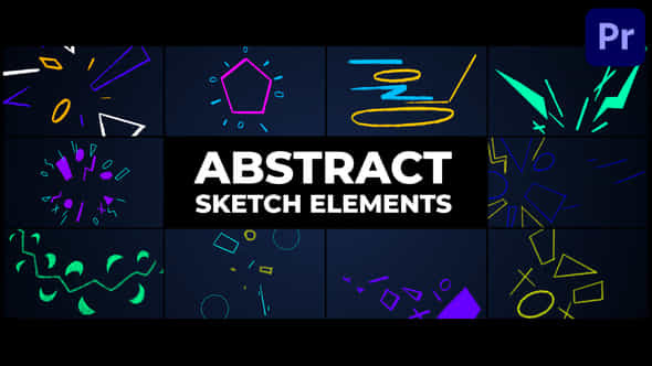 Abstract Sketch Elements - VideoHive 46148553