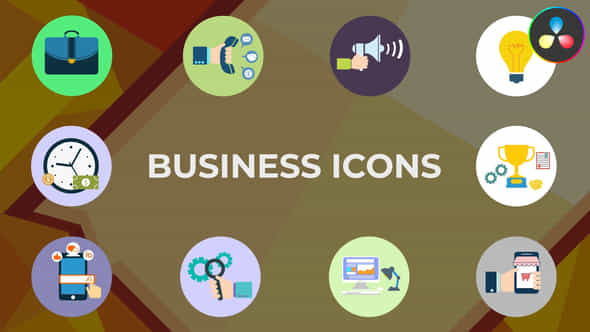 Animated Business Icons - VideoHive 45993194