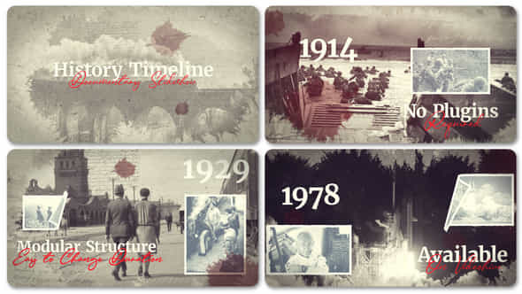 History Timeline Documentary Slideshow - VideoHive 50032646
