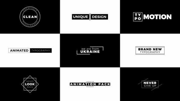 Black White Titles - VideoHive 40192025