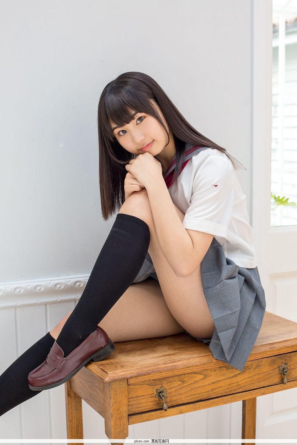 [日本Minisuka.tv写真] 宮丸美 – 小清爽校服 Regular Gallery 4.1(49)