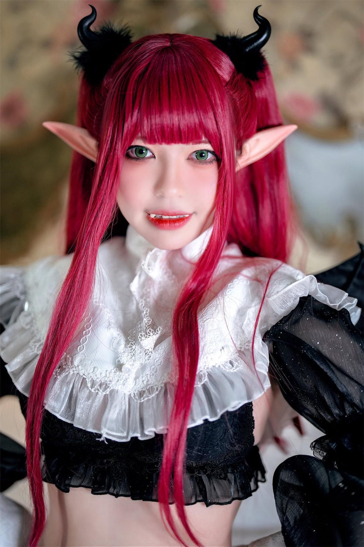 Cosplay 半半子Banbanko 小恶魔利兹(20)