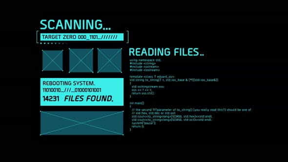 Cyber Crime Computer Hacker Screen | Technology - VideoHive 33217396