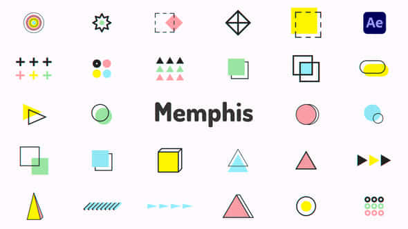 Memphis Shapes - VideoHive 37715912