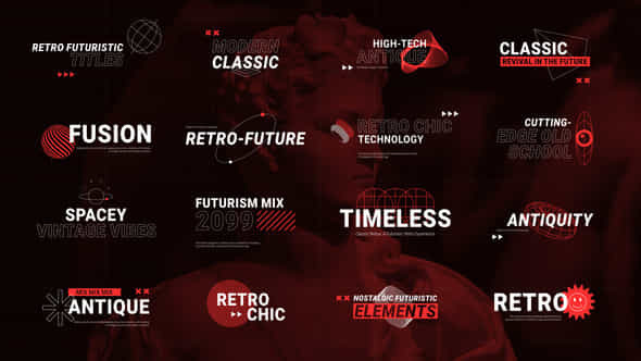 Retro Futuristic Titles - VideoHive 49207122