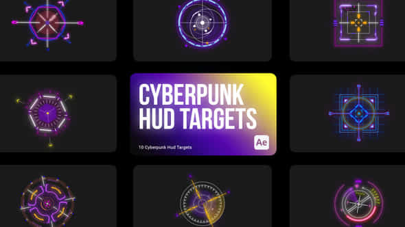 Cyberpunk HUD Targets - VideoHive 43960966
