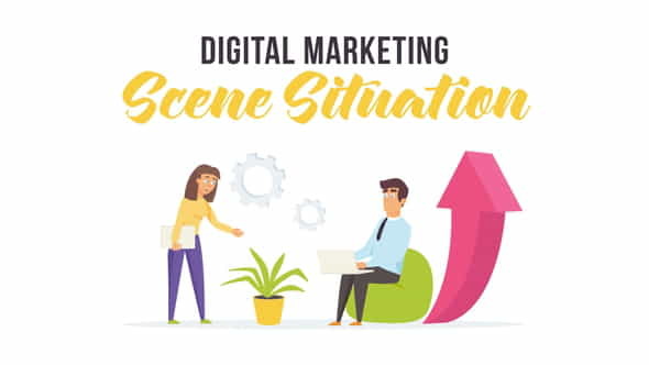 Digital marketing - Scene Situation - VideoHive 28256376