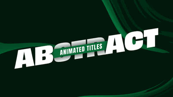 Animated Titles - VideoHive 50899678