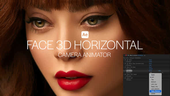 Face 3D Horizontal Camera Animator - VideoHive 58088978