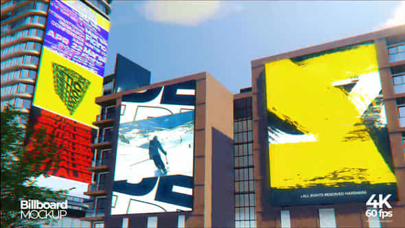 Cityscape Billboard Building - VideoHive 52917599