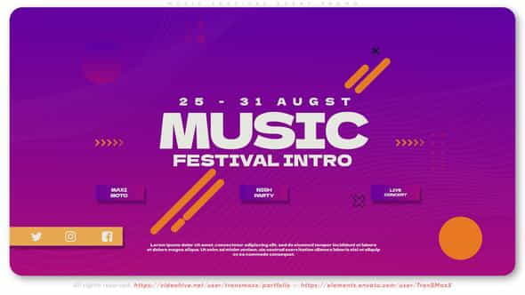 Music Festival Event Promo - VideoHive 36572197