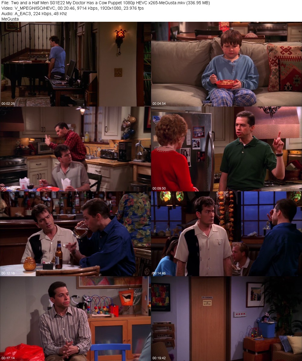 Two and a Half Men S01E22 My Doctor Has a Cow Puppet 1080p HEVC x265-MeGusta