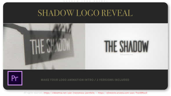 Shadow Logo Reveal - VideoHive 46488715