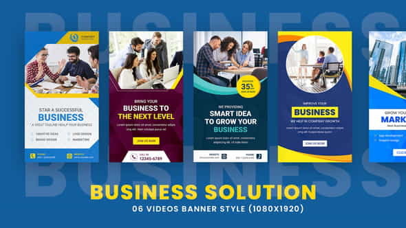 Business Marketing Ads Set Stories - VideoHive 35662641