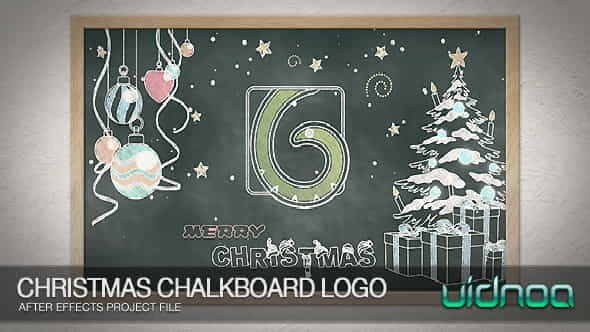 Christmas Chalkboard Logo | Holidays - VideoHive 9800278