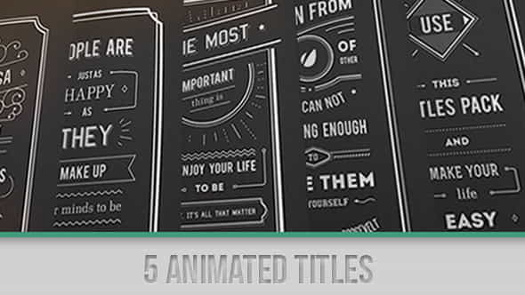 Titles Collection - VideoHive 5135631