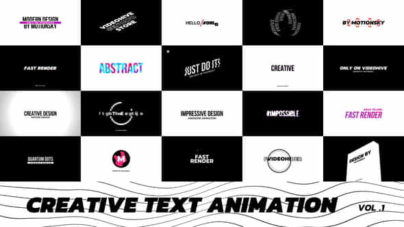 Creative Text Animation - VideoHive 27434056
