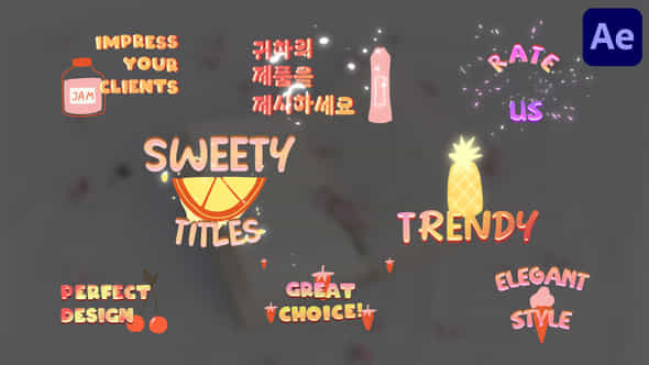 Sweety Titles For After Effects - VideoHive 50221511