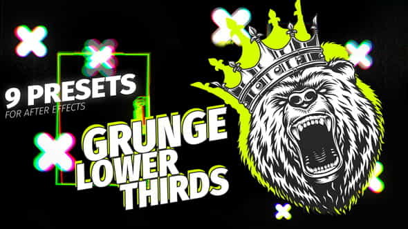Grunge Lower Thirds - VideoHive 38974748