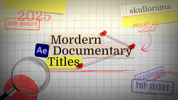 Modern Documentary Titles - VideoHive 56926142