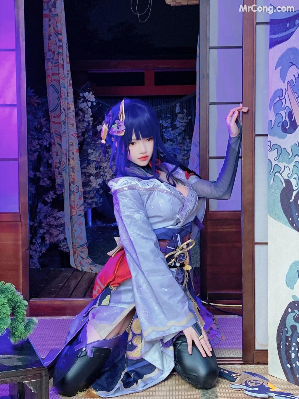 Coser@桜桃喵 Vol.139: 雷电将军+花絮 (51 photos )(49)