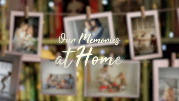 Hanging Postcards At Home Slideshow - VideoHive 57290472