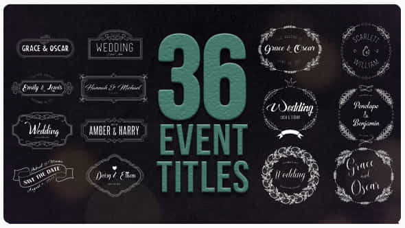 36 Event Titles - VideoHive 19513190
