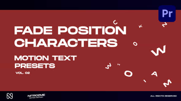 Characters Motion Text - VideoHive 45890284