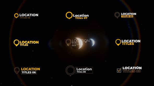 Location Titles 30 After Effects - VideoHive 55353045