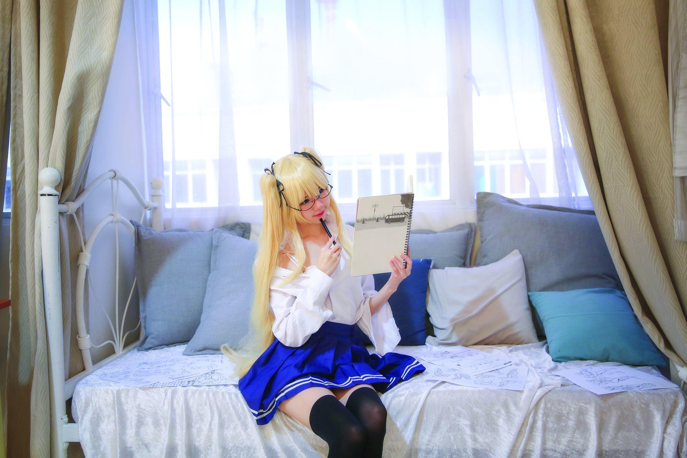 [网红COSER] Sally Dorasnow – Eriri School Girl(39)