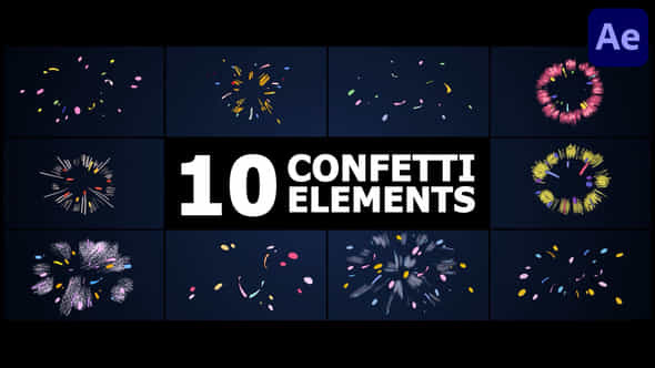 Holiday Confetti Elements After Effects - VideoHive 49741403