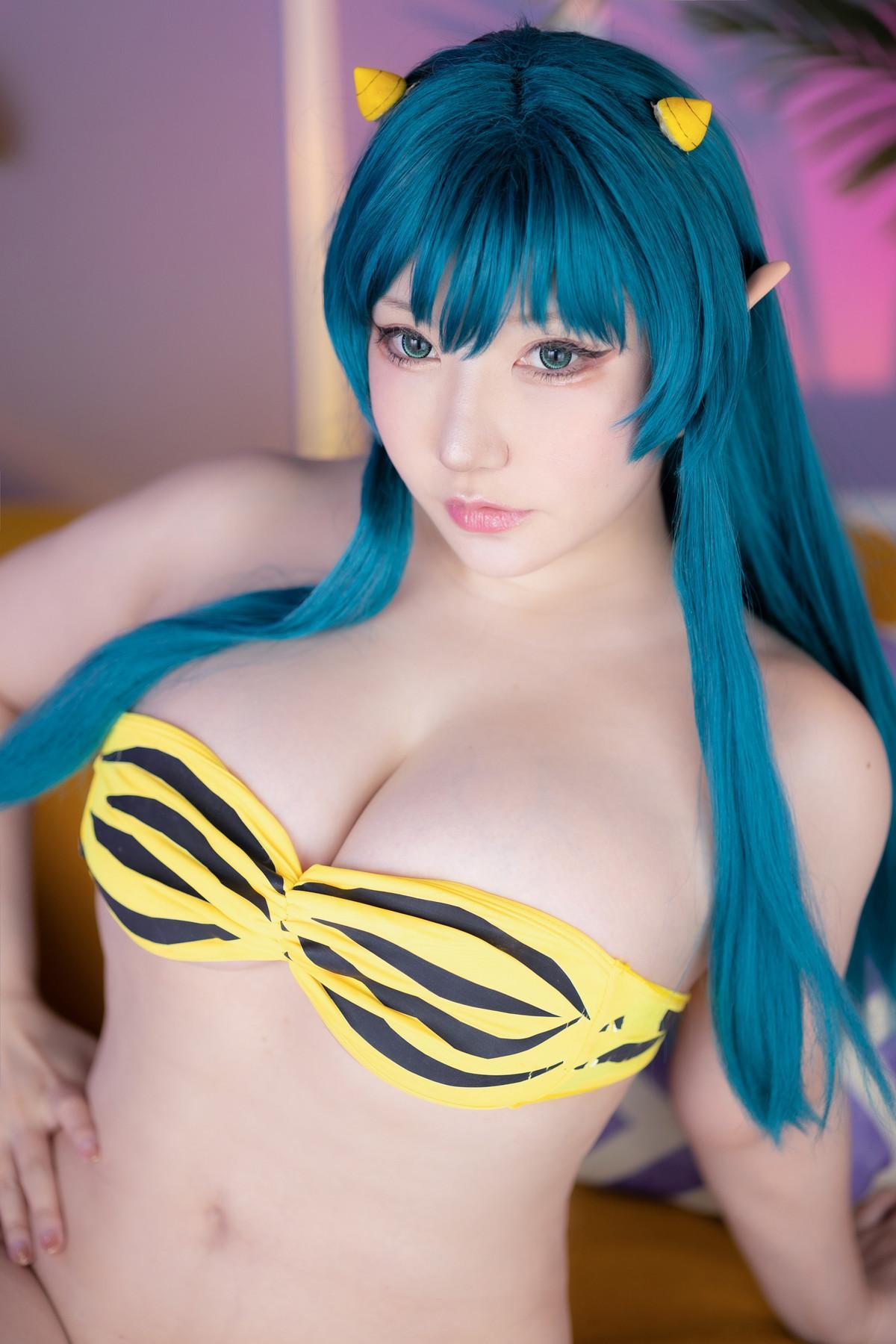 Cosplay SAKUサク Lum ラム うる星やつら Set.01(22)