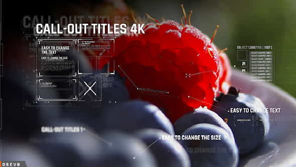 Call-outs Titles Modern Text HUD - VideoHive 20328948