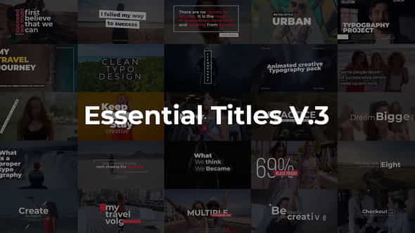 Essential Titles V.3 - VideoHive 25253328
