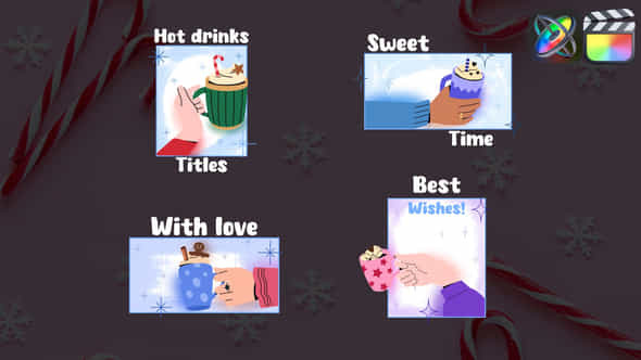 Christmas Hot Drinks Titles For Fcpx - VideoHive 49964865