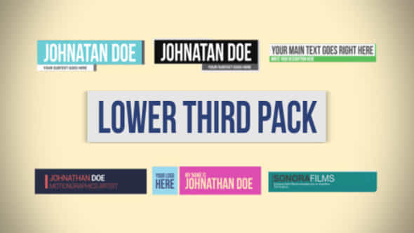 Lower Third Pack - VideoHive 6783381