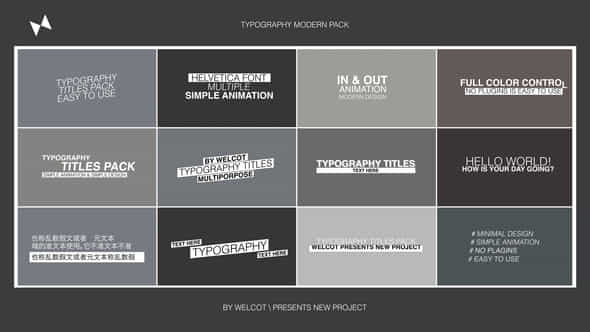 Typography Modern Pack - VideoHive 45405193